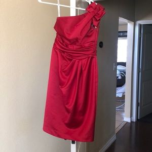 Red short formal dress